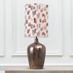 Abstract Gold Lighting - Olywn  & Arwen Anna  Complete Table Lamp Glass/Rosewater Additions