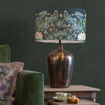 Floral Gold Lighting - Olywn  & Osawi Eva  Complete Table Lamp Glass/Emerald Voyage Maison