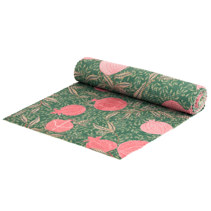 Floral Green Kitchen - Pomegranate Trending Table Runner + Placemat Green Paoletti