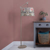 Floral Grey Lighting - Acanthis Quintus Taper & Quintus Complete Floor Lamp Grey/Bronze Voyage Maison