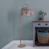 Floral Grey Lighting - Ahura Quintus Taper & Quintus Complete Floor Lamp Grey/Mauve Voyage Maison