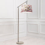 Floral Grey Lighting - Brushwood Quintus Taper & Quintus Complete Floor Lamp Grey/Blossom Darren Woodhead