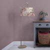 Floral Grey Lighting - Brushwood Quintus Taper & Quintus Complete Floor Lamp Grey/Blossom Darren Woodhead