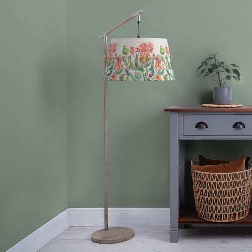 Floral Grey Lighting - Enchanting Thistle Quintus Taper & Quintus Complete Floor Lamp Grey/Marigold Voyage Maison