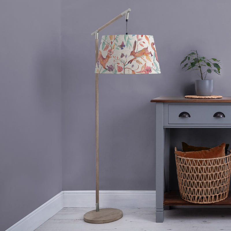 Animal Grey Lighting - Leaping Into The Fauna Quintus Taper & Quintus Complete Floor Lamp Grey/Linen Voyage Maison