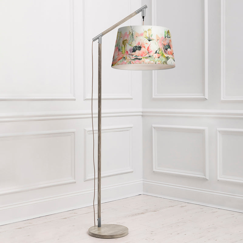 Floral Grey Lighting - Papavera Quintus Taper & Quintus Complete Floor Lamp Grey/Sweetpea Voyage Maison