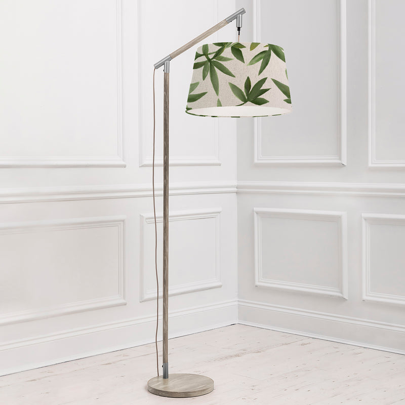 Floral Grey Lighting - Silverwood Quintus Taper & Quintus Complete Floor Lamp Grey/Apple Additions