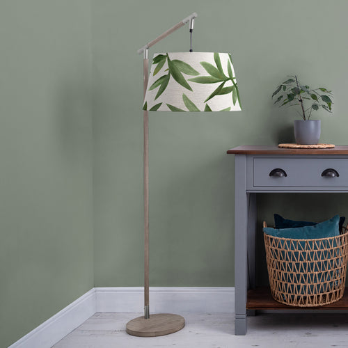 Floral Grey Lighting - Quintus  & Silverwood Quintus Taper  Complete Floor Lamp Grey/Apple Additions