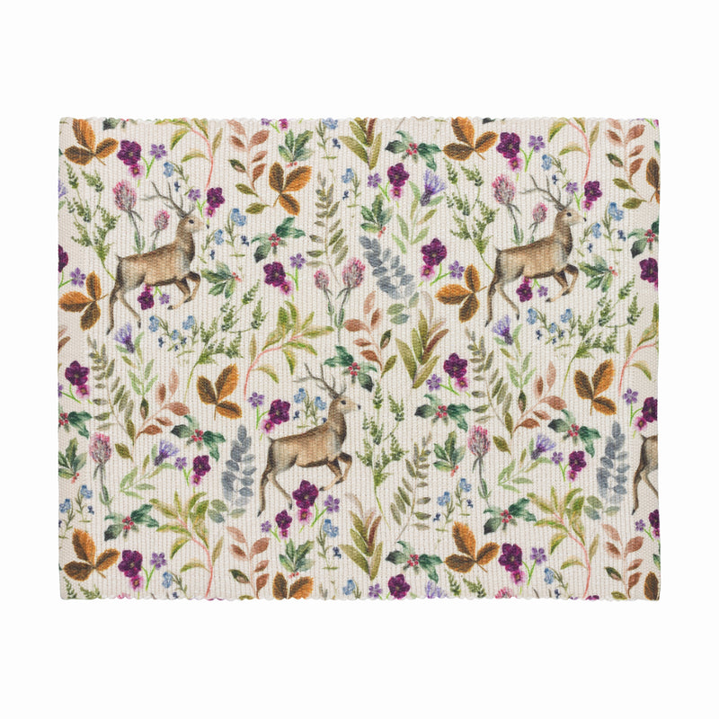 Animal Red Kitchen - Reindeer Digitally Printed Table Runner + Placemat Berry Evans Lichfield