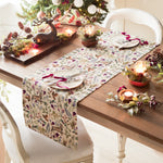 Animal Red Kitchen - Reindeer Digitally Printed Table Runner + Placemat Berry Evans Lichfield