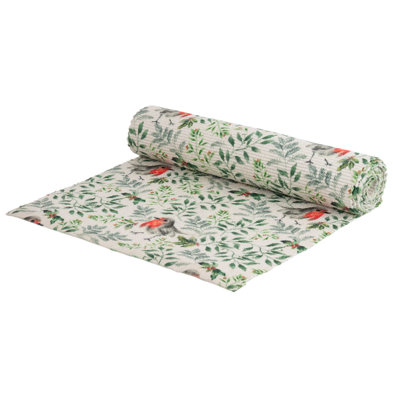 Animal Green Kitchen - Robin Digitally Printed Table Runner + Placemat Green Evans Lichfield