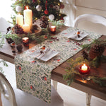 Animal Green Kitchen - Robin Digitally Printed Table Runner + Placemat Green Evans Lichfield