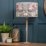 Floral Grey Lighting - Solensis Tall & Acanthis Eva  Complete Table Lamp Grey/Bronze Voyage Maison