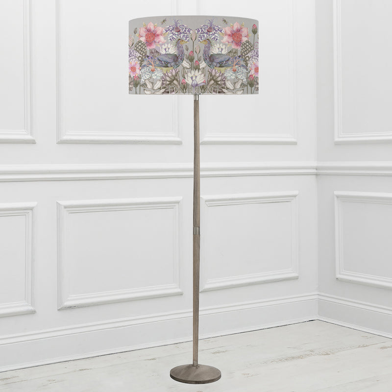 Floral Grey Lighting - Solensis  & Acanthis Eva  Complete Floor Lamp Grey/Bronze Voyage Maison