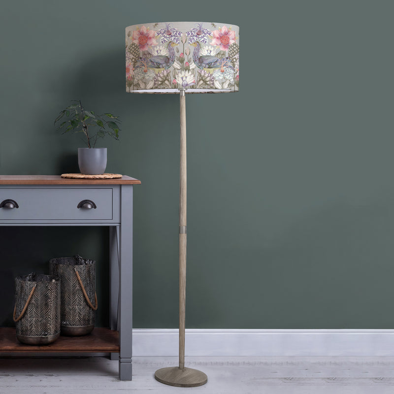 Floral Grey Lighting - Acanthis Eva & Solensis Complete Floor Lamp Grey/Bronze Voyage Maison