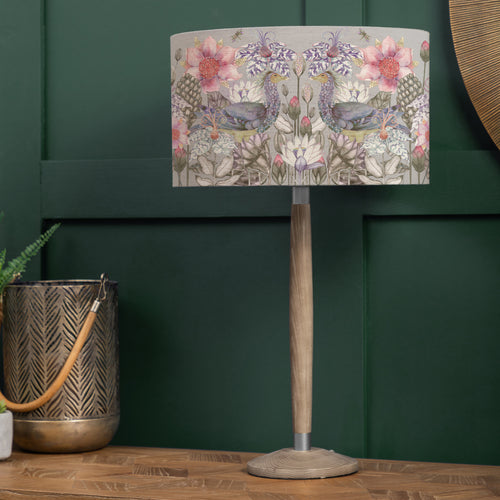 Floral Grey Lighting - Acanthis Eva & Solensis Complete Table Lamp Grey/Bronze Voyage Maison