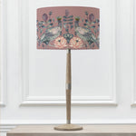 Floral Grey Lighting - Ahura Eva & Solensis Complete Table Lamp Grey/Mauve Voyage Maison