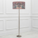 Floral Grey Lighting - Solensis  & Ahura Eva  Complete Floor Lamp Grey/Mauve Voyage Maison