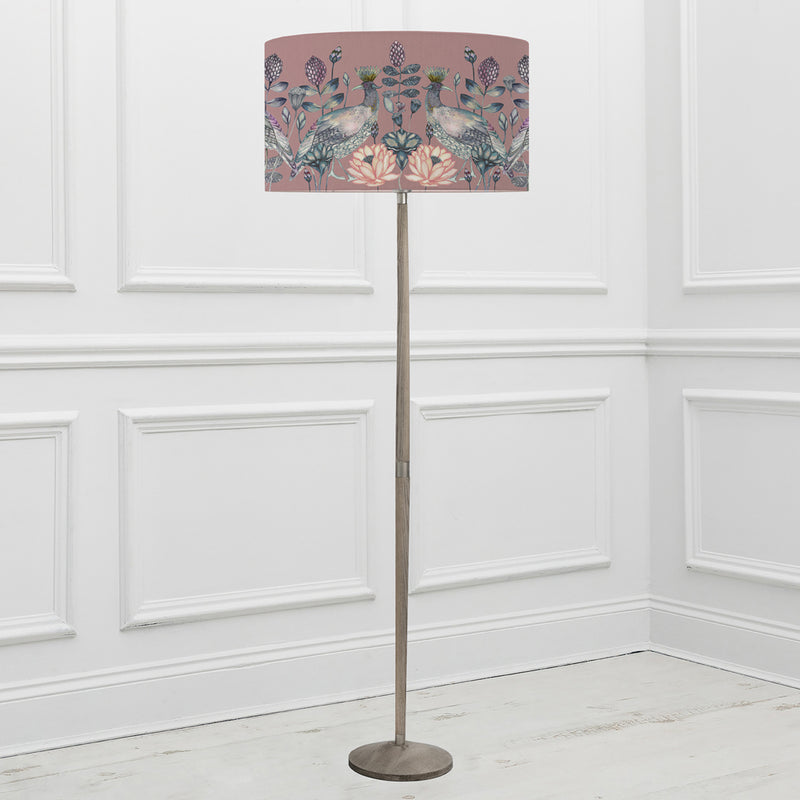 Floral Grey Lighting - Solensis  & Ahura Eva  Complete Floor Lamp Grey/Mauve Voyage Maison