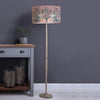 Floral Grey Lighting - Ahura Eva & Solensis Complete Floor Lamp Grey/Mauve Voyage Maison