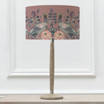 Floral Grey Lighting - Ahura Eva & Solensis Complete Table Lamp Grey/Mauve Voyage Maison