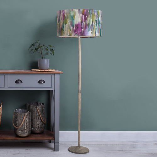 Abstract Grey Lighting - Azima Eva & Solensis Complete Floor Lamp Grey/Indigo Voyage Maison