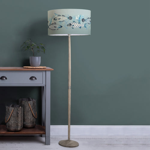 Animal Grey Lighting - Barbeau Eva & Solensis Complete Floor Lamp Grey/Seafoam Voyage Maison