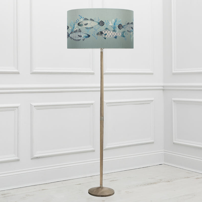 Animal Grey Lighting - Barbeau Eva & Solensis Complete Floor Lamp Grey/Seafoam Voyage Maison