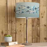 Animal Grey Lighting - Solensis Small & Barbeau Eva  Complete Table Lamp Grey/Seafoam Voyage Maison