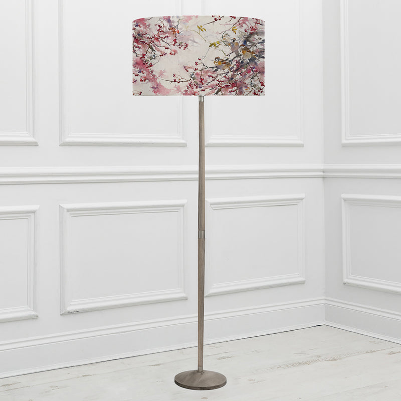 Floral Grey Lighting - Solensis  & Brushwood Eva  Complete Floor Lamp Grey/Blossom Darren Woodhead