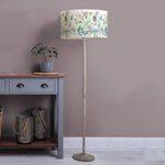 Floral Grey Lighting - Solensis  & Cirsium Eva  Complete Floor Lamp Grey/Damson Voyage Maison