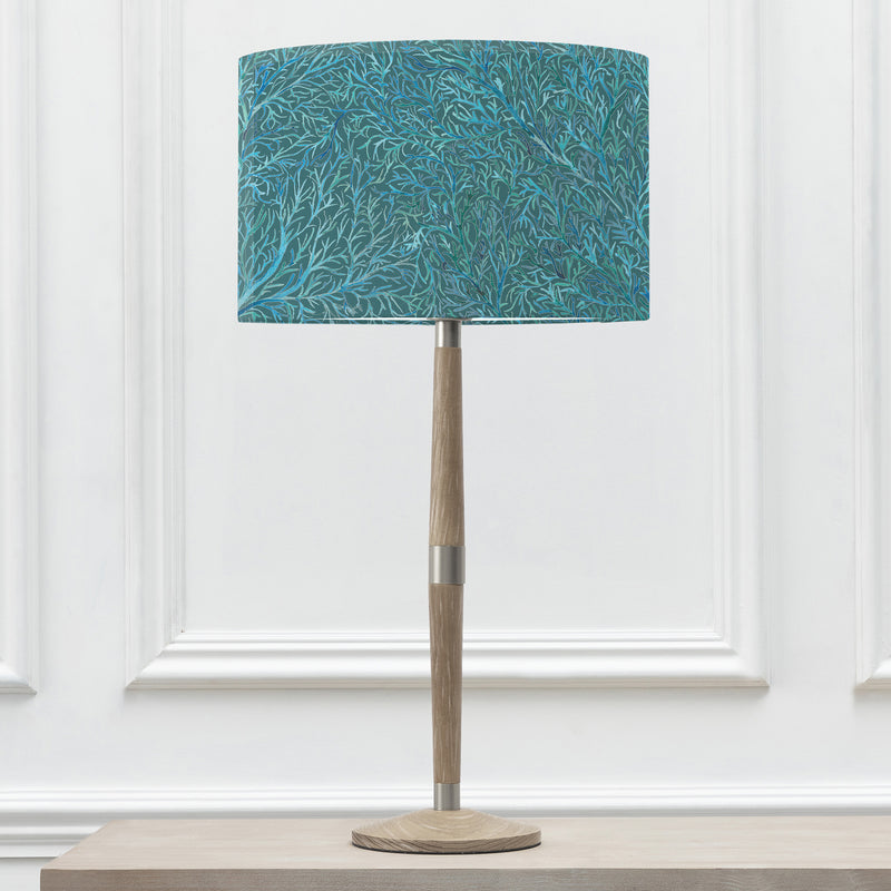 Floral Blue Lighting - Coressa Eva & Solensis Complete Table Lamp Teal Voyage Maison