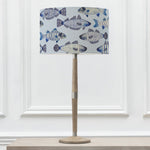 Animal Grey Lighting - Solensis Tall & Cove Eva  Complete Table Lamp Grey/Cobalt Voyage Maison