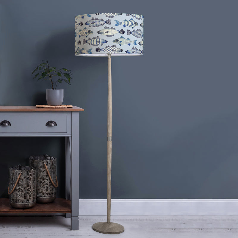 Animal Grey Lighting - Cove Eva & Solensis Complete Floor Lamp Grey/Cobalt Voyage Maison