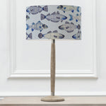 Animal Grey Lighting - Solensis Small & Cove Eva  Complete Table Lamp Grey/Cobalt Voyage Maison