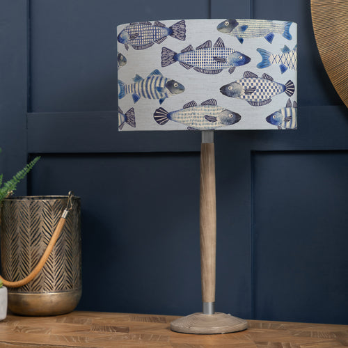 Animal Grey Lighting - Cove Eva & Solensis Complete Table Lamp Grey/Cobalt Voyage Maison