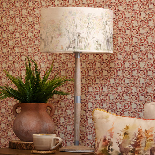 Animal Grey Lighting - Enchanted Forest Eva & Solensis Complete Table Lamp Grey/Forest Voyage Maison