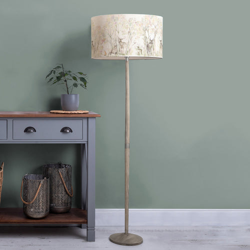 Animal Grey Lighting - Solensis  & Enchanted Forest Eva  Complete Floor Lamp Grey/Forest Voyage Maison