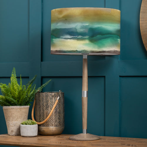 Abstract Grey Lighting - Fjord Eva & Solensis Complete Table Lamp Grey/Jade Voyage Maison