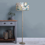 Animal Grey Lighting - Solensis  & Fox And Hare Eva  Complete Floor Lamp Grey/Linen Voyage Maison