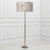 Floral Grey Lighting - Solensis  & Hedgerow Eva  Complete Floor Lamp Grey/Linen Voyage Maison