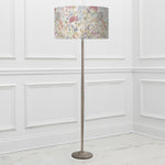 Floral Grey Lighting - Hedgerow Eva & Solensis Complete Floor Lamp Grey/Linen Voyage Maison