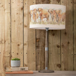 Animal Grey Lighting - Highland Cattle Eva & Solensis Complete Table Lamp Grey/Linen Voyage Maison