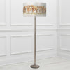 Animal Grey Lighting - Solensis  & Highland Cattle Eva  Complete Floor Lamp Grey/Linen Voyage Maison