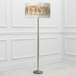 Animal Grey Lighting - Solensis  & Highland Cattle Eva  Complete Floor Lamp Grey/Linen Voyage Maison