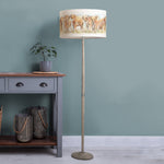 Animal Grey Lighting - Highland Cattle Eva & Solensis Complete Floor Lamp Grey/Linen Voyage Maison