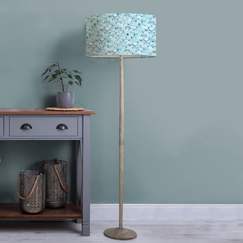 Geometric Blue Lighting - Solensis & Melia Complete Floor Lamp Glacier Voyage Maison