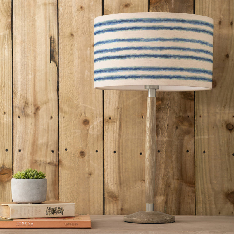 Animal Grey Lighting - Solensis Small & Merella Eva  Complete Table Lamp Grey/Cobalt Voyage Maison