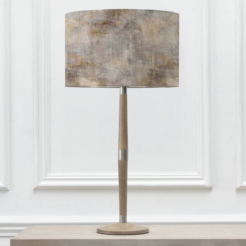 Abstract Grey Lighting - Solensis  & Monet Eva  Complete Table Lamp Grey/Ironstone Voyage Maison