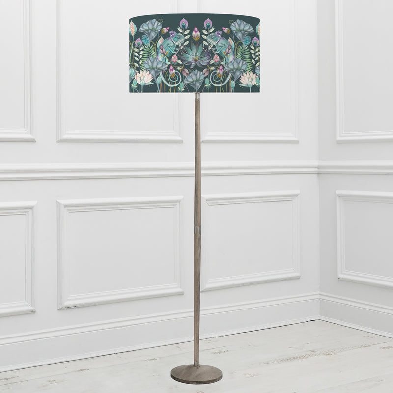 Floral Grey Lighting - Osawi Eva & Solensis Complete Floor Lamp Grey/Emerald Voyage Maison